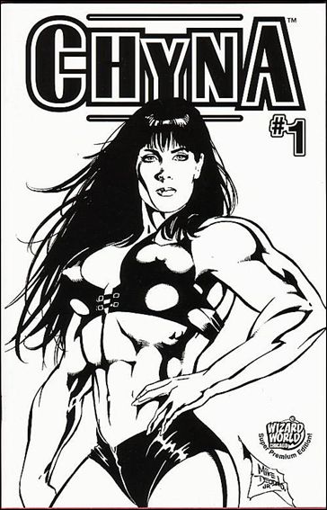 Chyna issue 1-B Wizard World Chicago Black & White Cover