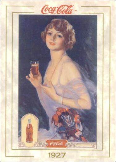 Coca-Cola Collection Series 1 (Base Set) card 27 Calendar Girl (1927)