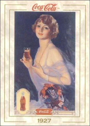 Coca-Cola Collection Series 1 (Base Set) card 27 Calendar Girl (1927)