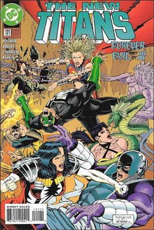New Titans issue 121-B Green DC Bullet Cover - Corrected Edition