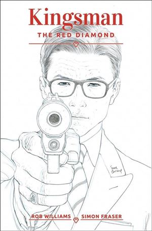 Kingsman: The Red Diamond issue 1-B Frank Quitely Black and White Cover
