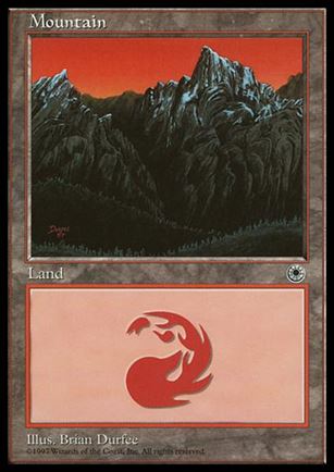 Magic the Gathering: Portal (Base Set) card 199 Mountain