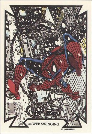 Todd McFarlane Super Heroes: Series 1 (Base Set) card 44 Web Swinging