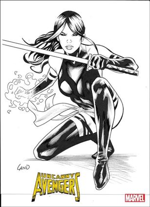 Uncanny Avengers (2023) issue 2-F Greg Land 1:50 B&W Cover