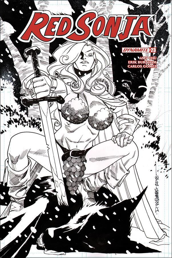 Red Sonja (2017) issue 23-G David Williams 1:20 Black & White Cover