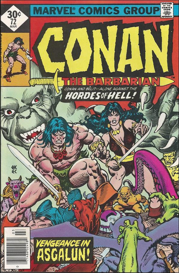 Conan the Barbarian (1970) issue 72-C Whitman Cover