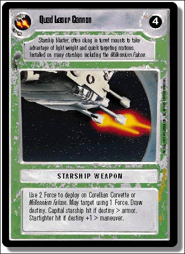 Star Wars: Premiere Limited (Base Set) card 324 Quad Laser Cannon