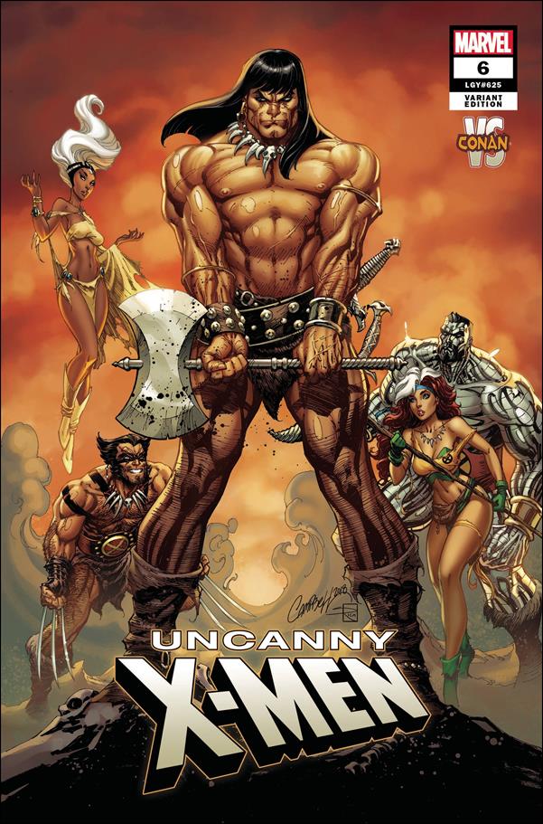 Uncanny X-Men (2019) issue 6-C J. Scott Campbell "Conan Vs. Marvel" Cover