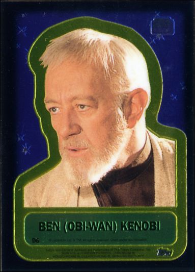 Star Wars Chrome Archives (Double-Sided Chromium Subset) card D6 Ben (Obi-Wan) Kenobi