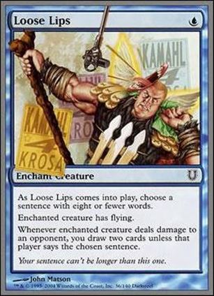 Magic the Gathering: Unhinged (Base Set) card 36 Loose Lips