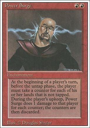 Magic the Gathering: Revised (Base Set) card 170 Power Surge