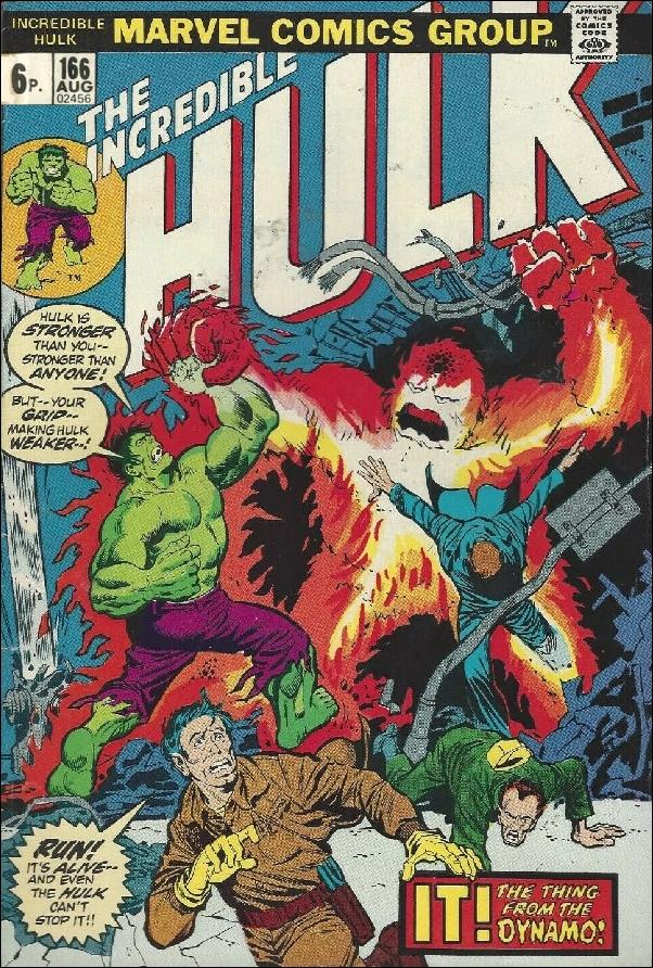 Incredible Hulk (1968) issue 166-B UK Price Cover