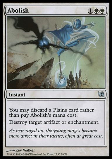Magic the Gathering: Duel Decks: Elspeth vs. Tezzeret (Base Set) card 29 Abolish
