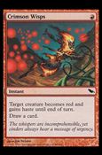Magic the Gathering: Shadowmoor (Base Set) card 88 Crimson Wisps