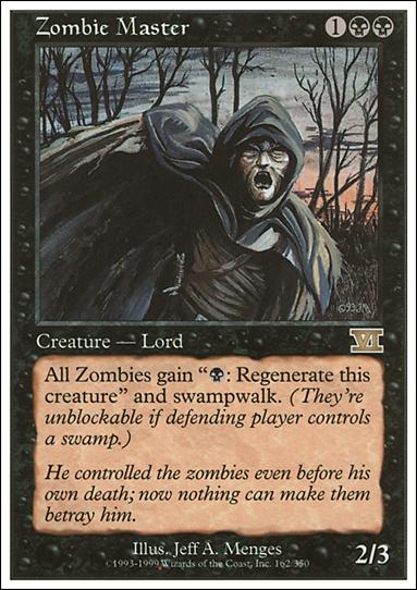 Magic the Gathering: 6th Edition (Base Set) card 162 Zombie Master