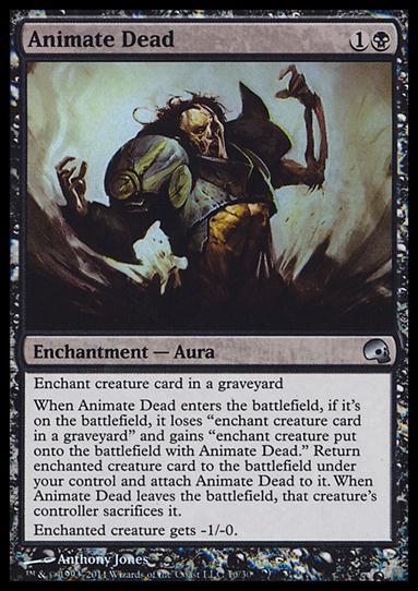 Magic the Gathering: Premium Deck Series: Graveborn (Base Set) card 16 Animate Dead