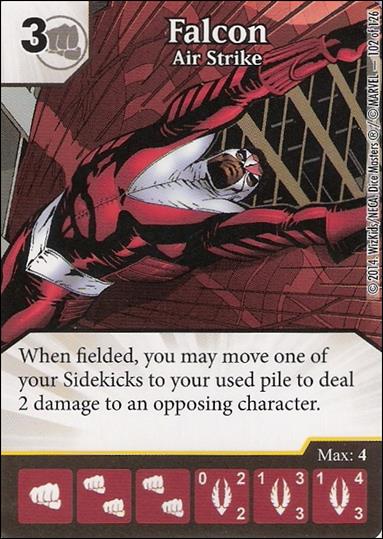 Marvel Dice Masters Uncanny X-Men  card 102 Falcon: Air Strike