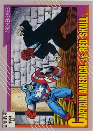 Marvel Universe: Series 2 (Base Set) card 115 Captain America vs Red Skull