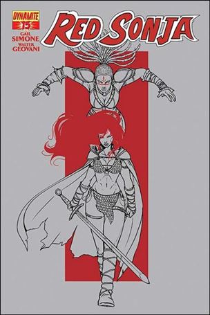 Red Sonja (2013) issue 15-F Emma Vieceli B&W Retailer Incentive Cover
