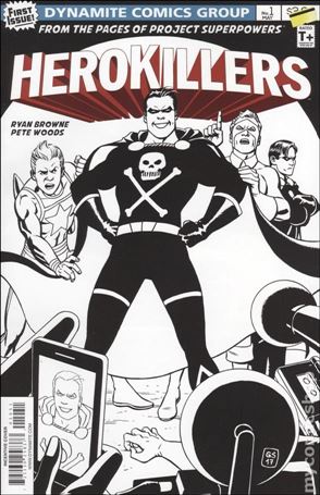 Project Superpowers: Hero Killers issue 1-E Goran Sudzuka 1:15 B&W Cover