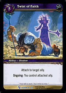 World of Warcraft: March of the Legion (Base Set) card 78 Twist of Faith