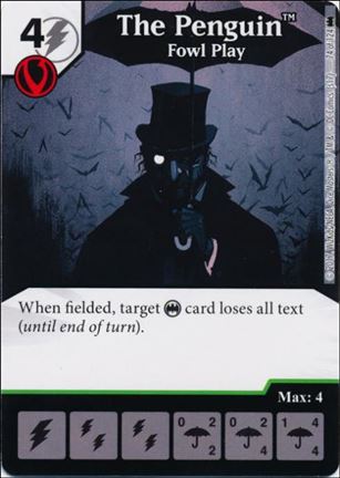 DC Comics Dice Masters Batman card 74 The Penguin: Fowl Play