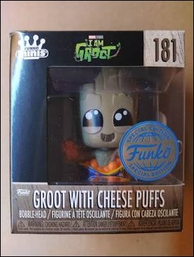 Funko Minis figure 181 Groot with cheese puffs
