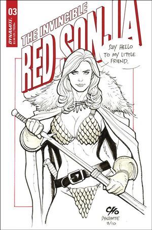 Invincible Red Sonja issue 3-D Frank Cho Cover