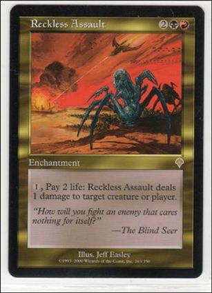 Magic the Gathering: Invasion (Base Set) card 263 Reckless Assault