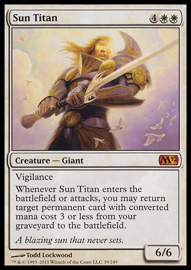 Magic the Gathering: 2012 Core Set (Base Set) card 39 Sun Titan