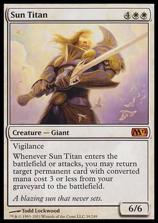Magic the Gathering: 2012 Core Set (Base Set) card 39 Sun Titan