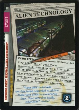 X-Files (Promo) card PR96-03-GAM Alien Technology