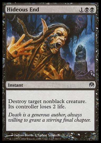Magic the Gathering: Duel Decks: Phyrexia vs. the Coalition (Base Set) card 26 Hideous End
