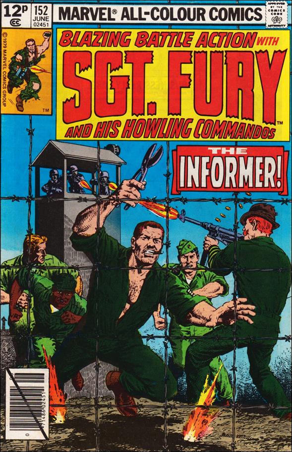Sgt. Fury and His Howling Commandos issue 152-B UK Price Cover