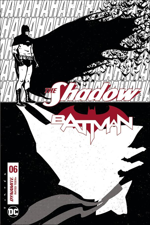 Shadow / Batman issue 6-H Jorge Fornes 1:30 Black and White Cover