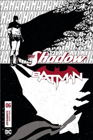 Shadow / Batman issue 6-H Jorge Fornes 1:30 Black and White Cover