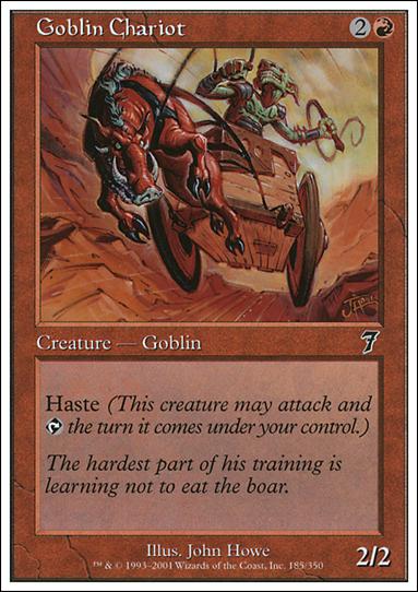 Magic the Gathering: 7th Edition (Base Set) card 185 Goblin Chariot