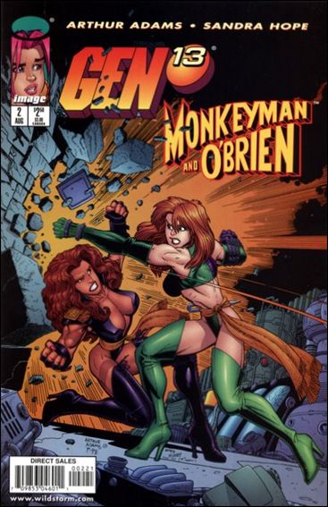 Gen13/Monkeyman & O'Brien issue 2-B O'Brien vs Fairchild Cover