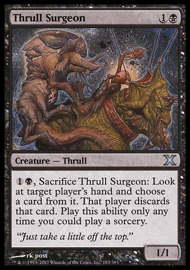Magic the Gathering: 10th Edition (Base Set) card 183 Thrull Surgeon