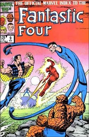 Official Marvel Index to the Fantastic Four issue 9 Wraparound by Tom Lyle & Scott Wiilliams