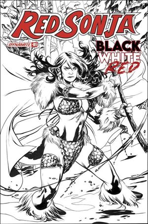 Red Sonja: Black White Red issue 1-I Emanuela Lupacchino 1:40 Black & White Cover