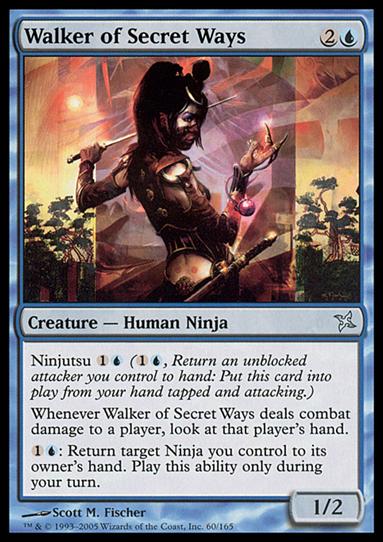 Magic the Gathering: Betrayers of Kamigawa (Base Set) card 60 Walker of Secret Ways
