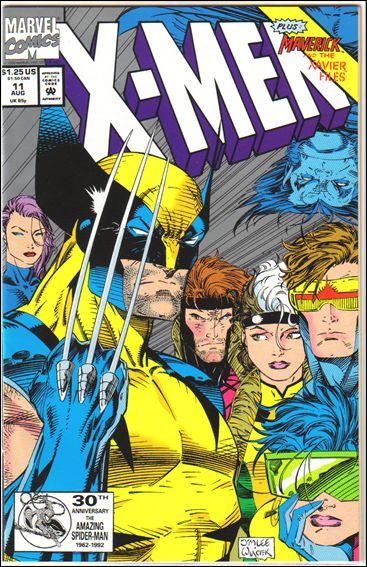X-Men (1991) issue 11-B Silver Background Cover (2nd Printing)