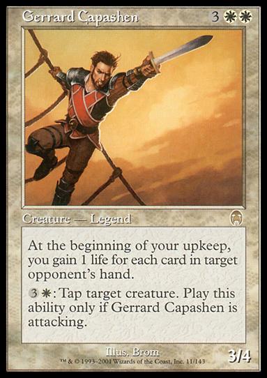 Magic the Gathering: Apocalypse (Base Set) card 11 Gerrard Capashen