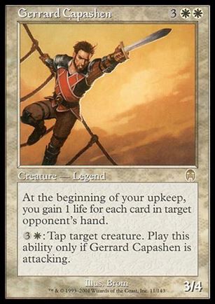 Magic the Gathering: Apocalypse (Base Set) card 11 Gerrard Capashen