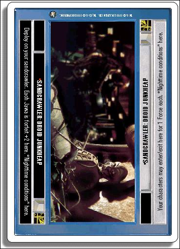 Star Wars: A New Hope Revised (Base Set) card 64 Sandcrawler: Droid Junkheap