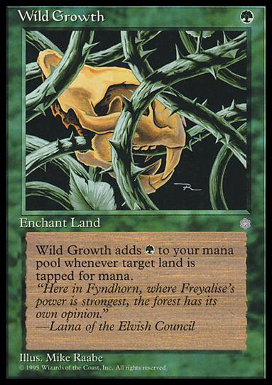 Magic the Gathering: Ice Age (Base Set) card 277 Wild Growth