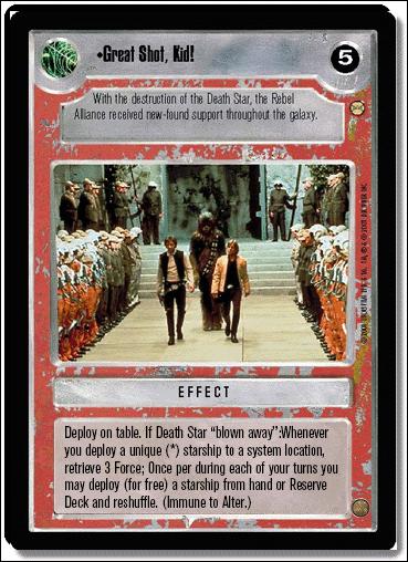 Star Wars: Tatooine Limited (Base Set) card 67 Great Shot, Kid!