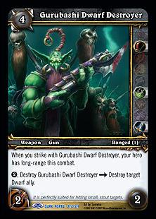 World of Warcraft: Through the Dark Portal (Base Set) card 274 Gurubashi Dwarf Destroyer