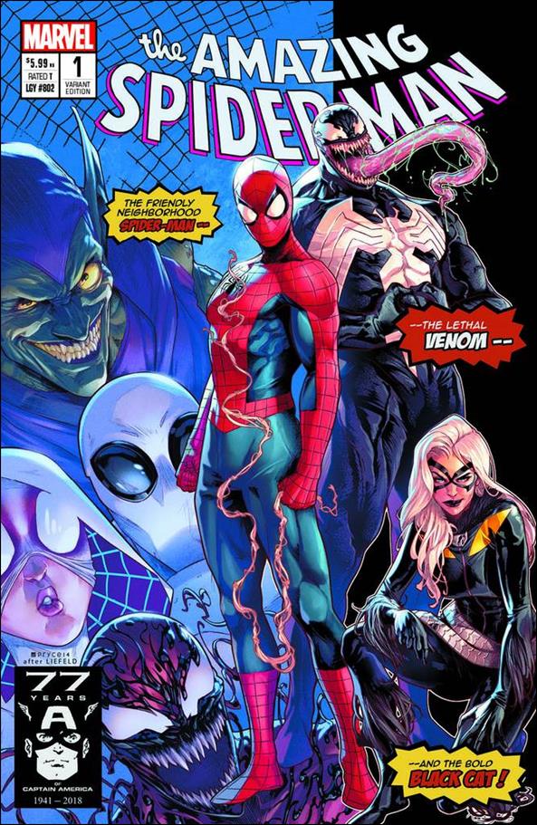Amazing Spider-Man (2018) issue 1-OA Jamal Campbell Stadium Comics AS Logo Cover 1/3000